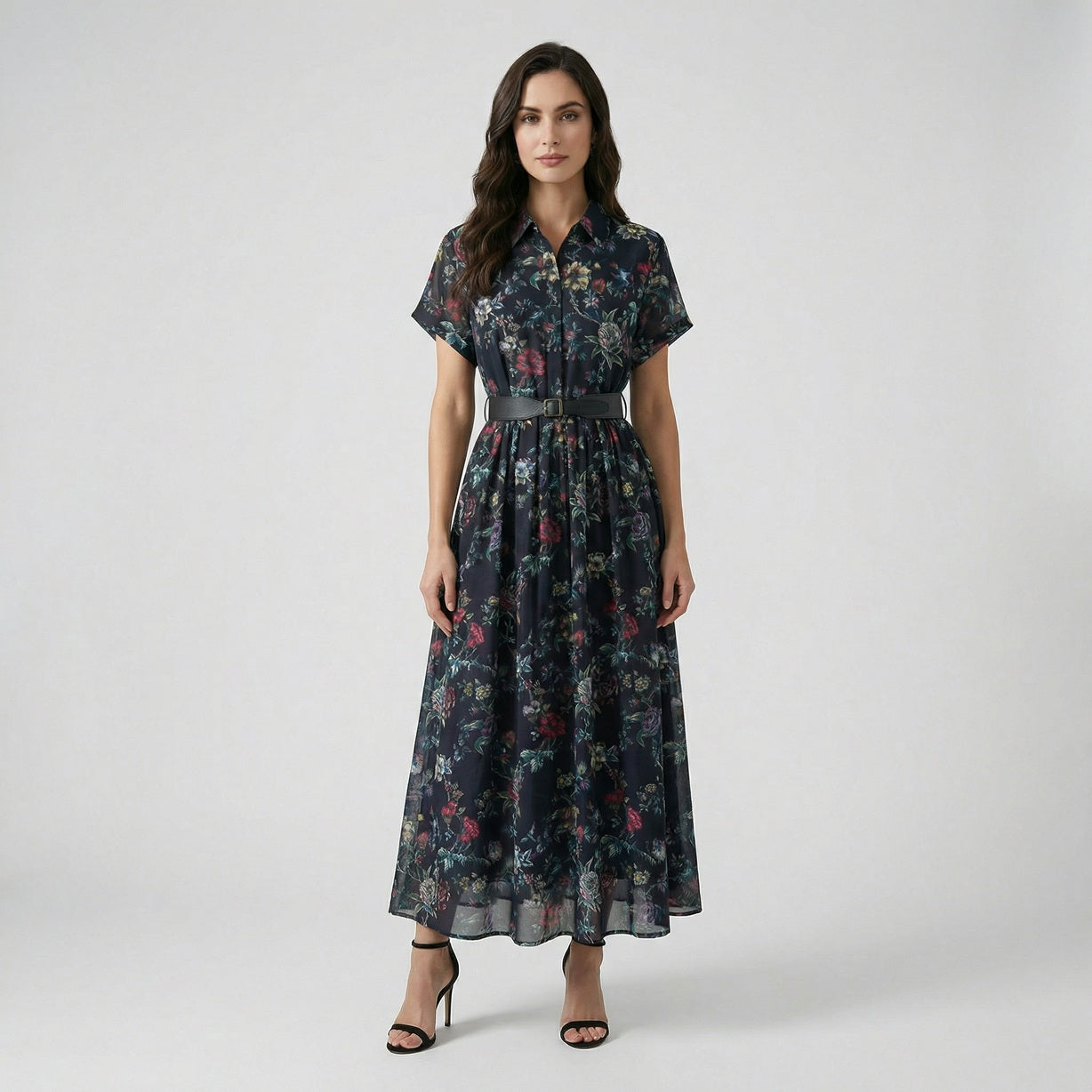juliana floral maxi dress Vestido Maxi Floral Julianna - Salvia/Combo