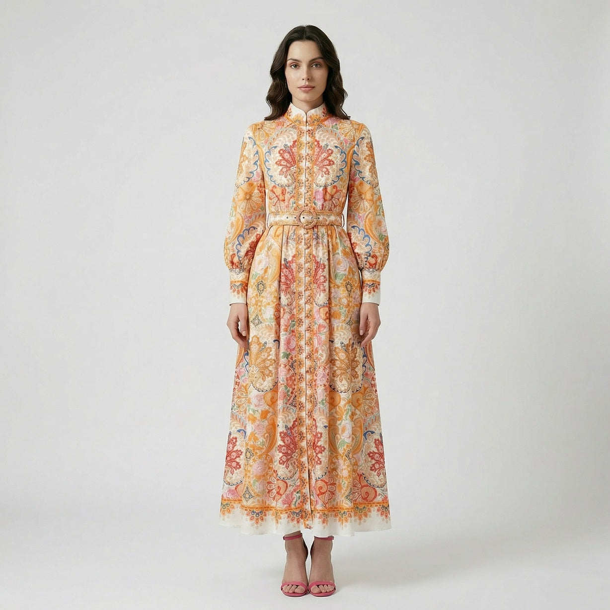 Violetta Vintage Paisley Maxi Dress