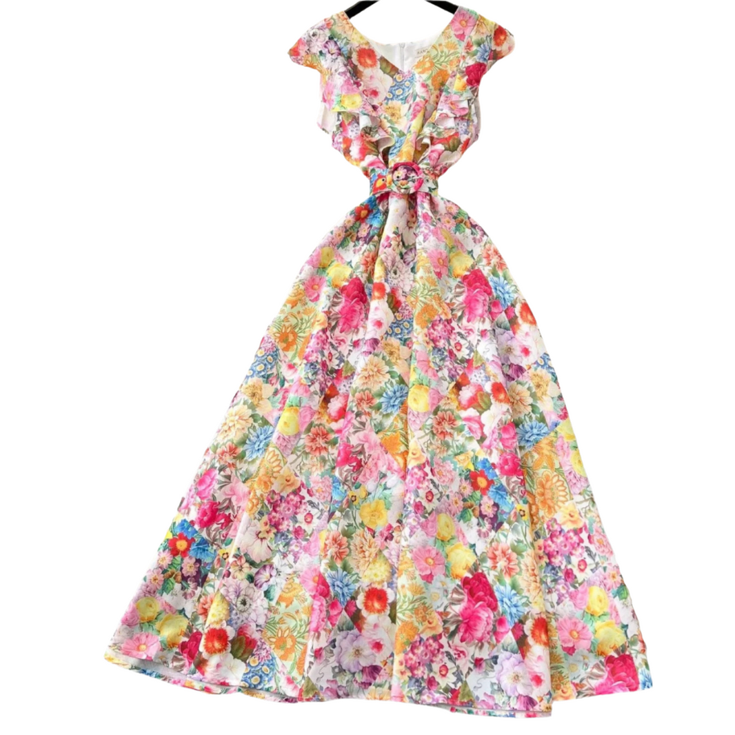 Olivia Dress - Orange Shimmer
