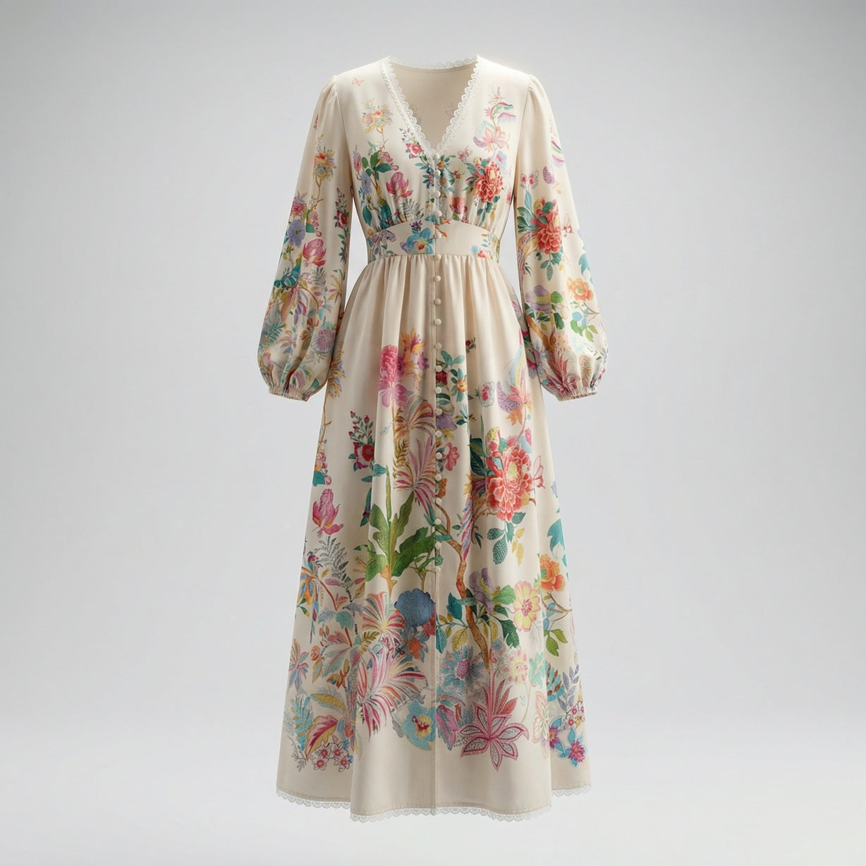 hana floral maxi dress Z Supply Hana La Rosa Ditsy Maxi Dress